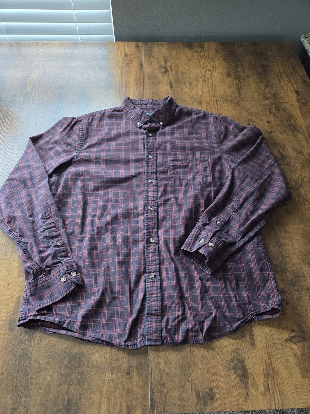 Banana Republic Mens Regular Fit Untucked Button Up Shirt 100% Cotton Size Large
